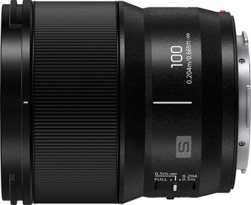 Panasonic - Lente de câmera full frame LUMIX, S 100mm F2.8 MACRO-S-E100