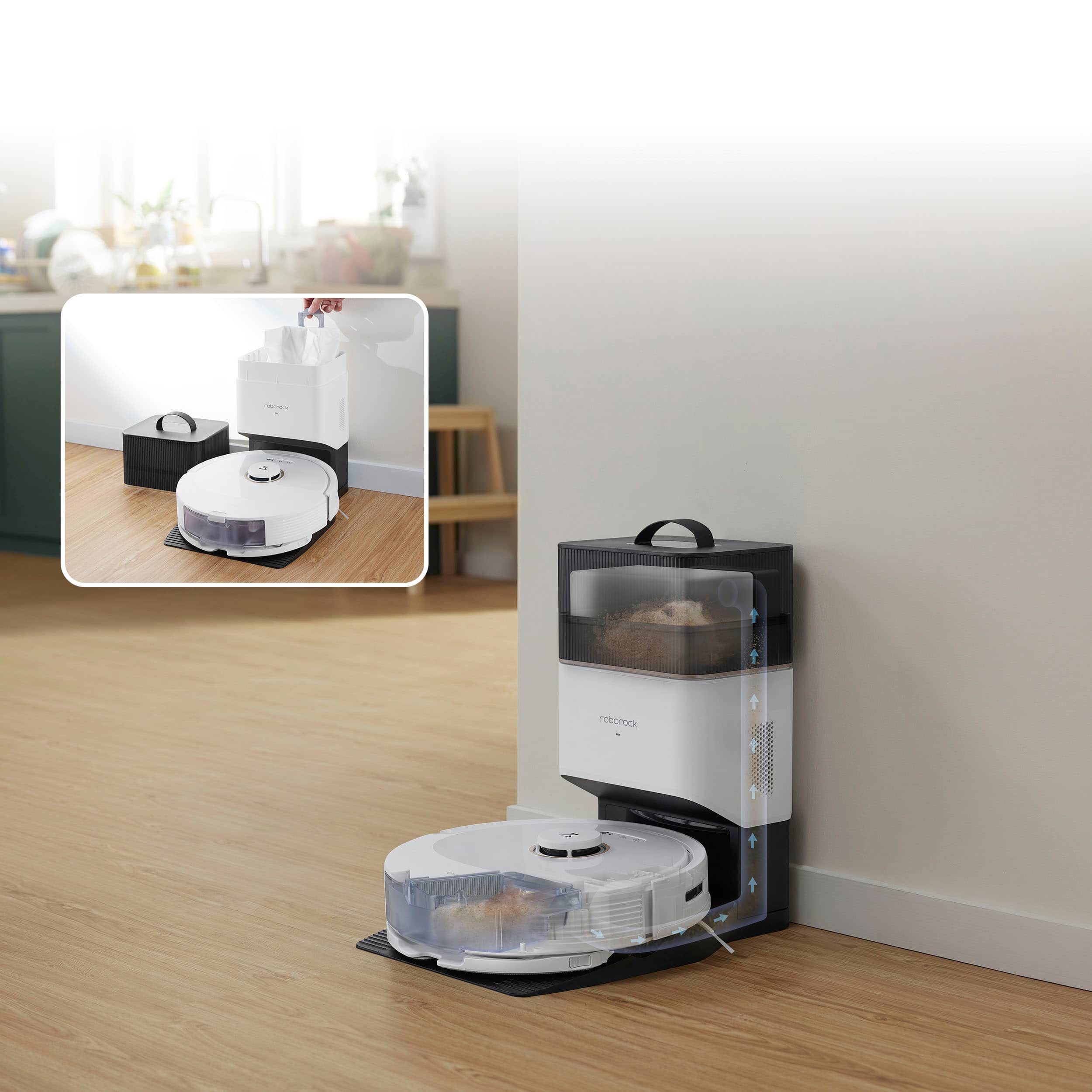 Roborock - Q8 Max Plus robô aspirador e esfregão- WiFi - Branco-Q8 MAX PLUS-WHT