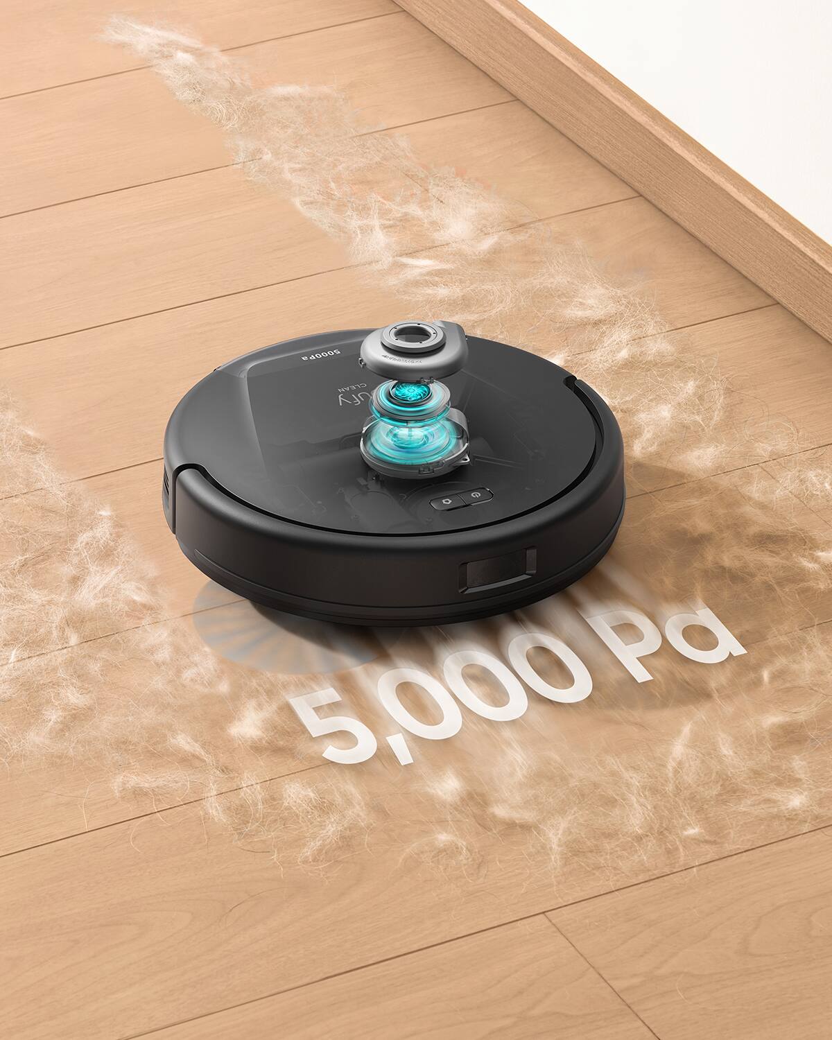 eufy Clean - Robô aspirador híbrido L60 com estação auto-vazia e remoção automática de pêlos - Preto-T2278111