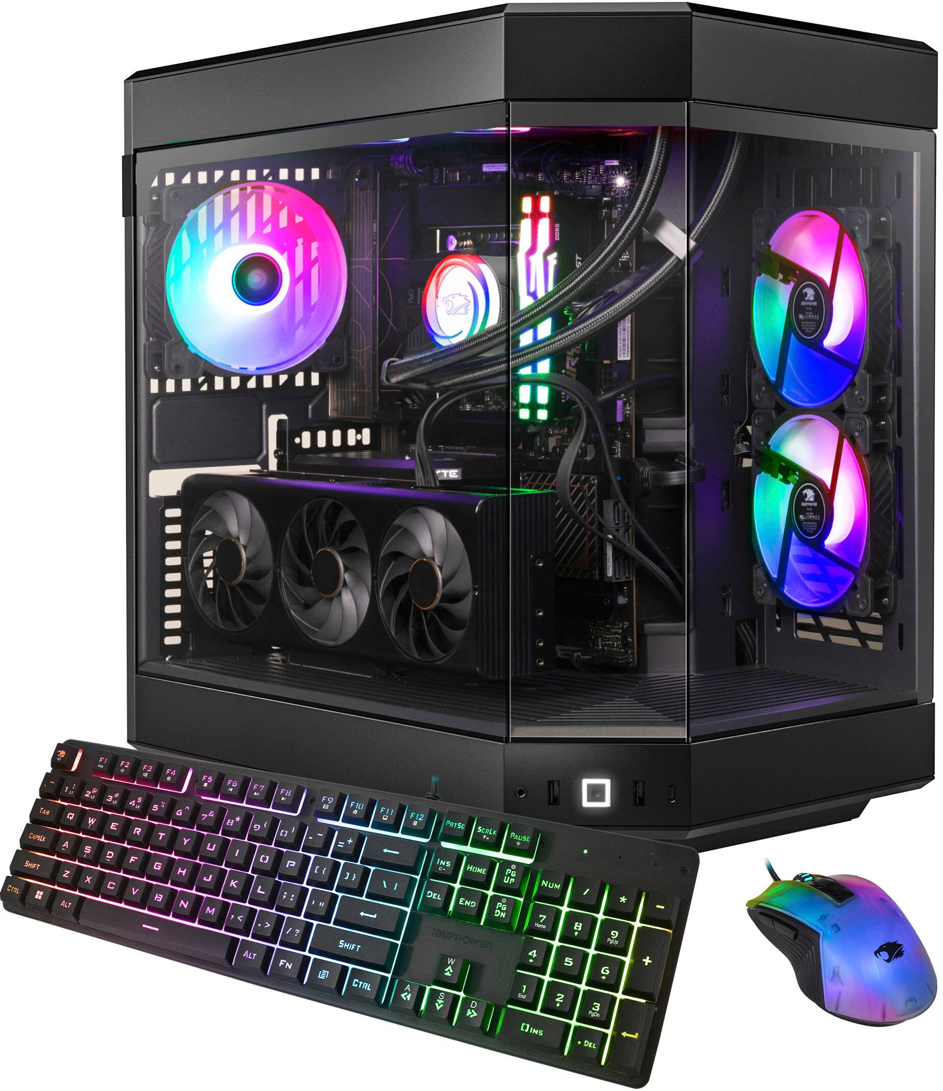 iBUYPOWER - Y60 Gaming Desktop PC - Intel Core i7 14700KF - NVIDIA GeForce RTX 4070 12GB - 32GB DDR5 RAM - 2TB NVMe - Preto-Y60BI7N4703