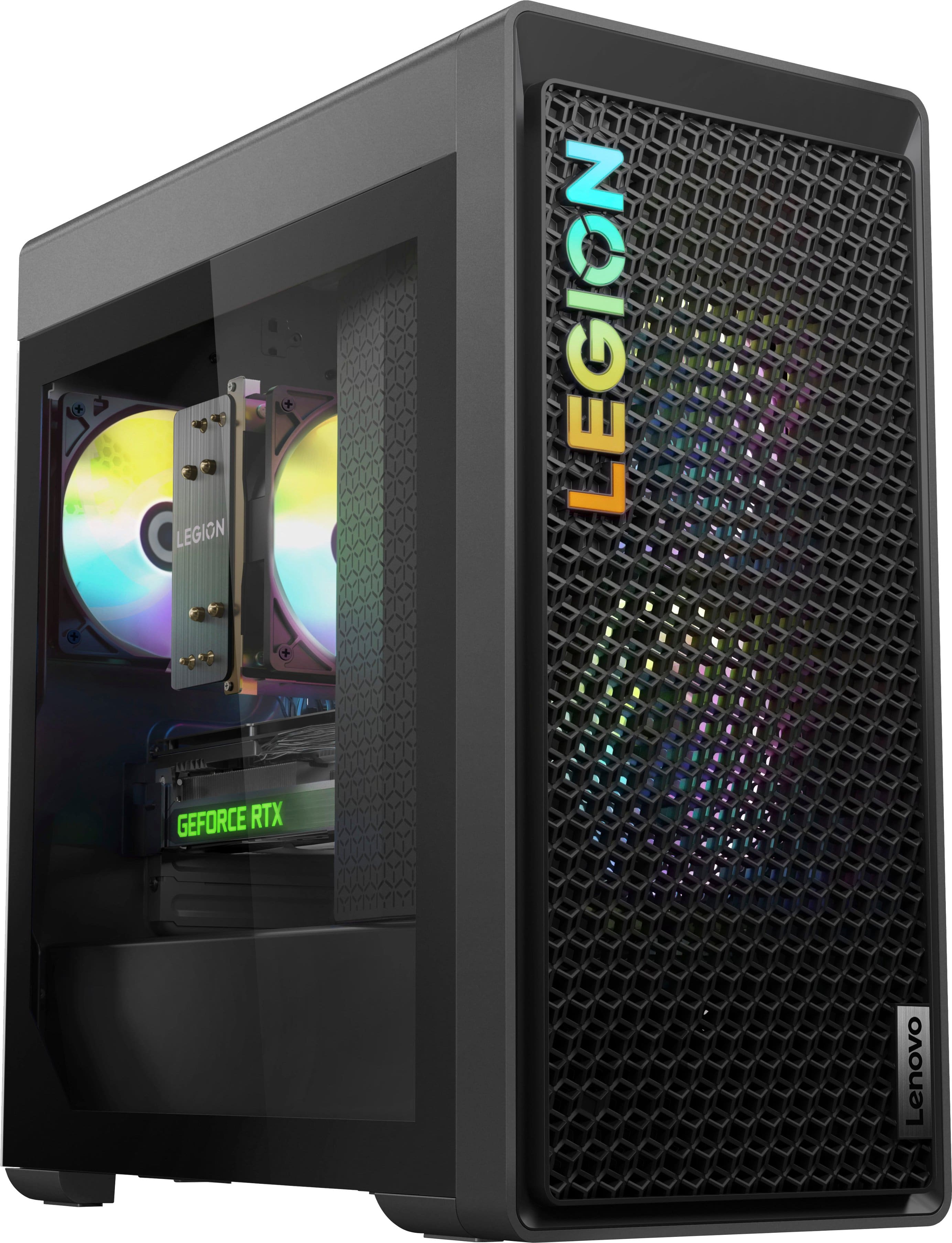 Lenovo - Legion Tower 5i Gaming Desktop - Intel Core i7 14700F - 32GB de memória - NVIDIA GeForce RTX 4070 SUPER - SSD de 1TB - Storm Grey-90UT001CUS