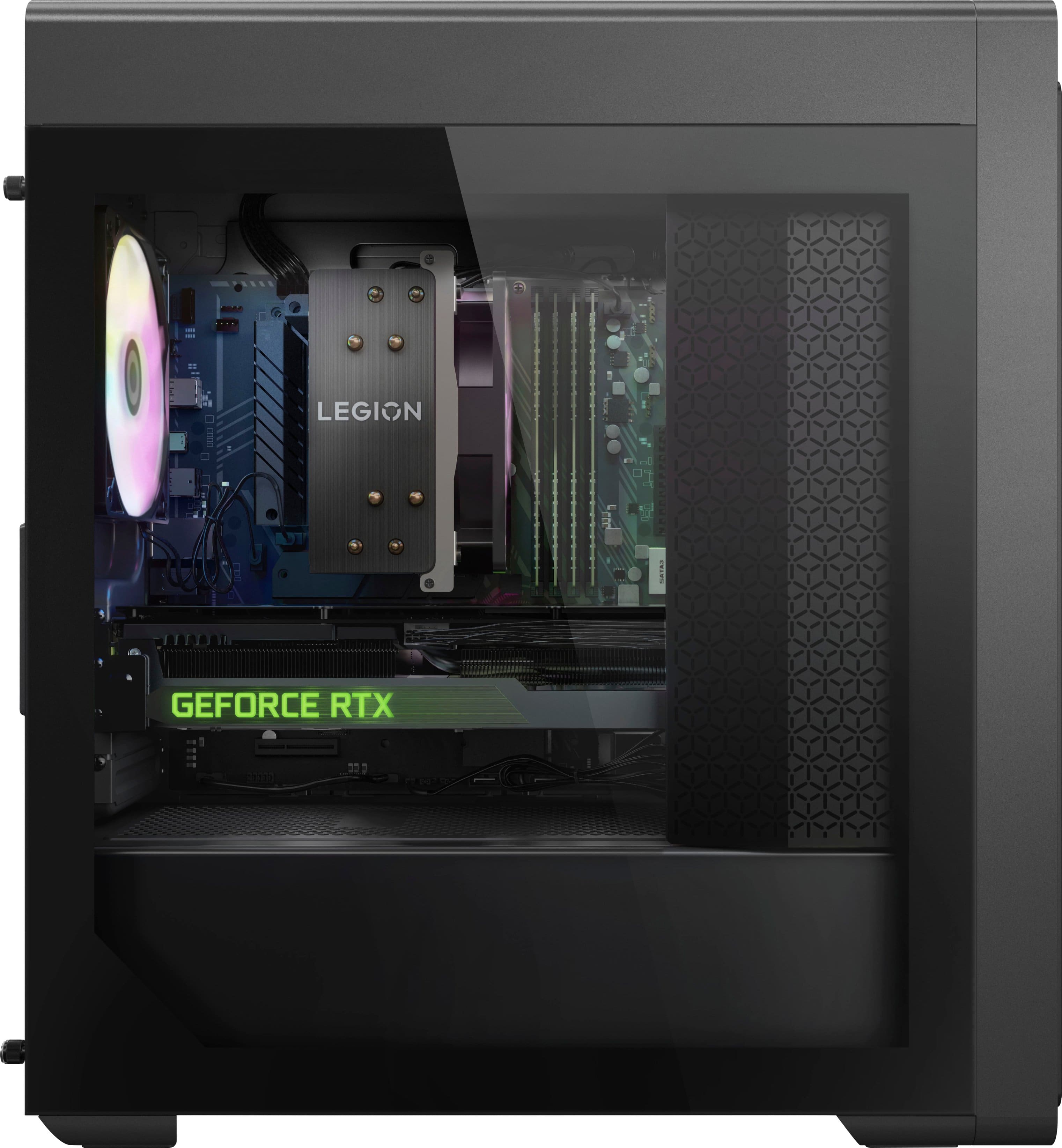 Lenovo - Legion Tower 5i Gaming Desktop - Intel Core i7 14700F - 32GB de memória - NVIDIA GeForce RTX 4070 SUPER - SSD de 1TB - Storm Grey-90UT001CUS