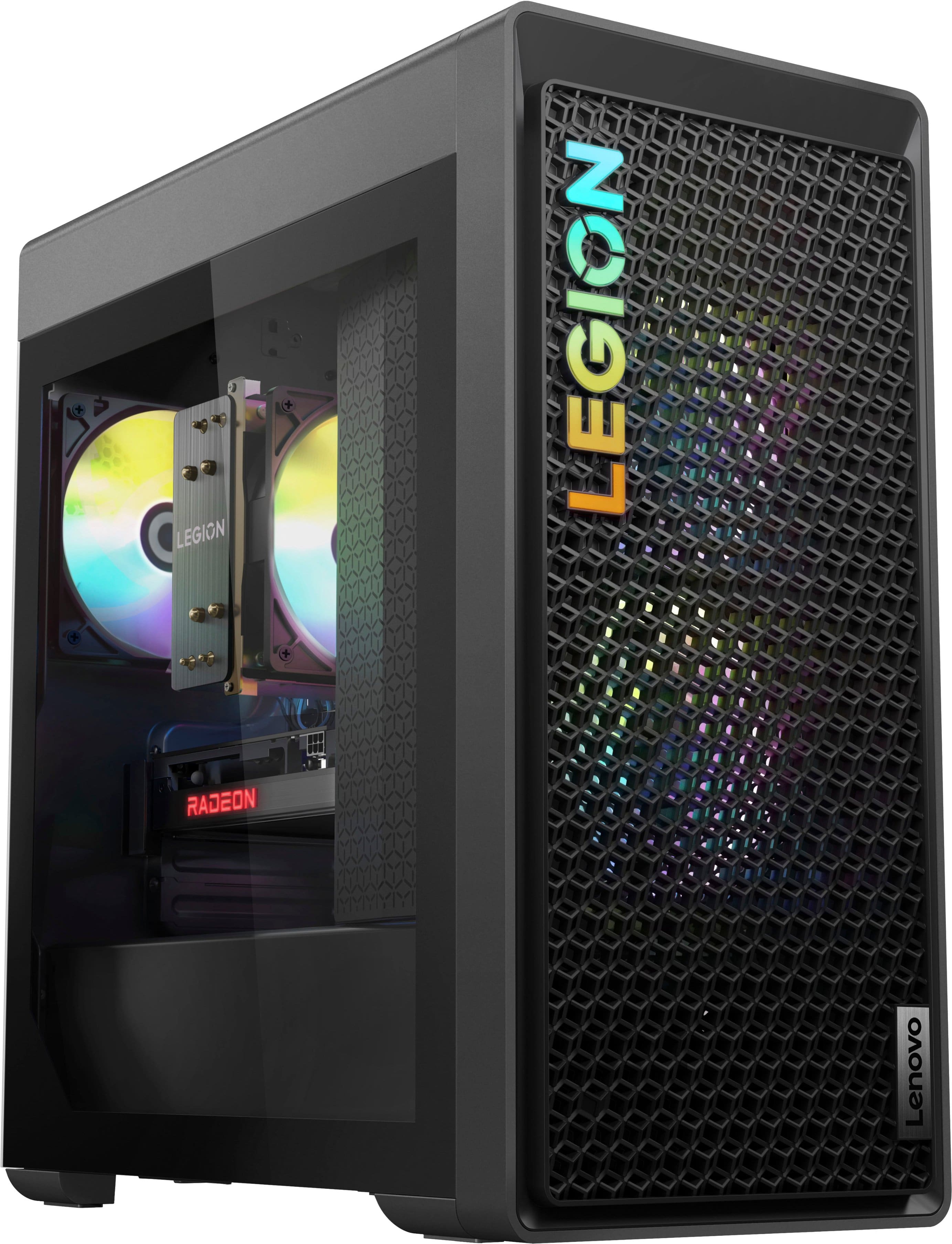Lenovo - Legion Tower 5 Gaming Desktop - AMD Ryzen 7 7700 - 16GB de memória - AMD Radeon RX 7600 - SSD de 1TB - Storm Grey-90UX000XUS