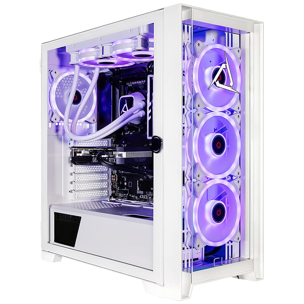 CLX - SET Gaming Desktop - AMD Ryzen 7 7700X - 32GB de memória DDR5 5600 - GeForce RTX 4060 Ti - SSD NVMe M.2 de 2 TB - Branco-TGMSETRTA3710WM