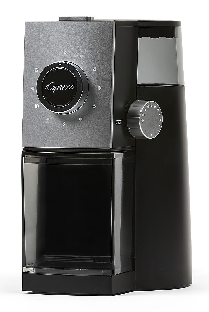 Capresso - Moedor de rebarbas de café Grind Select - Preto/Prata-597.04