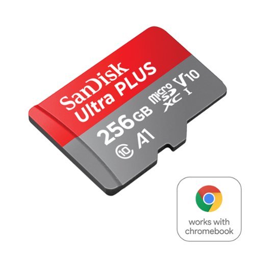 SanDisk - Cartão de memória microSDXC UHS-I Ultra PLUS 256 GB para Chromebook-SDSQUBL-256G-AN6FA