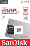 SanDisk - Cartão de memória microSDXC UHS-I Ultra PLUS 256 GB para Chromebook-SDSQUBL-256G-AN6FA