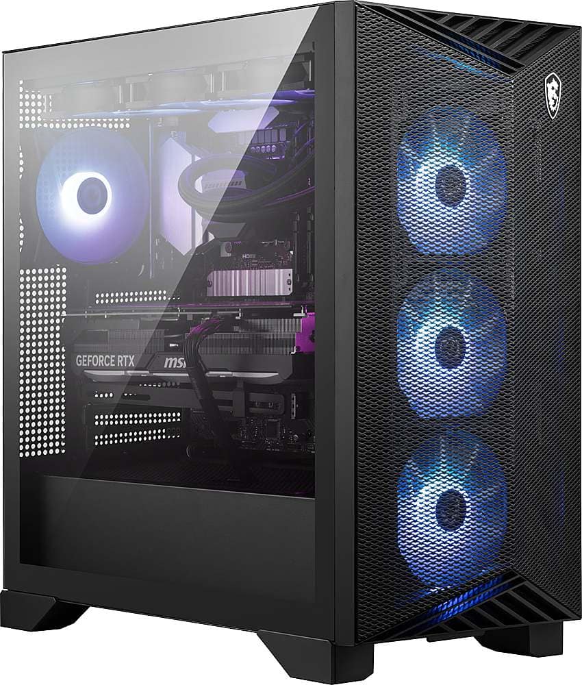 MSI - Aegis RS2 Gaming Desktop - Intel Core i7-14700KF - 32GB de memória - NVIDIA GeForce RTX 4070 Super - SSD de 2TB - Preto-AEGIS RS2 C14NUE7-818US