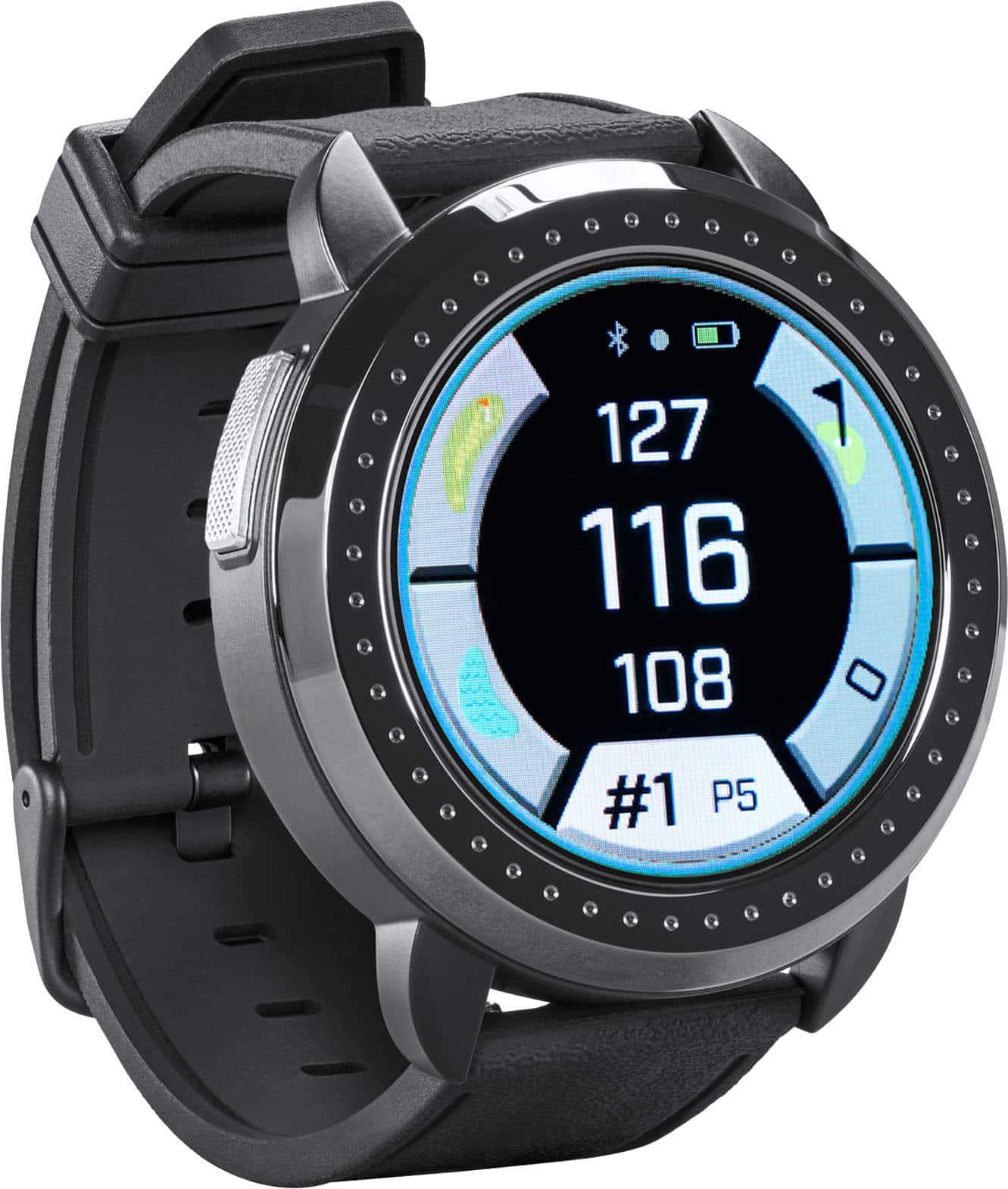 Bushnell - Relógio inteligente de golfe com GPS iON Elite 35,5 mm - Preto-362150