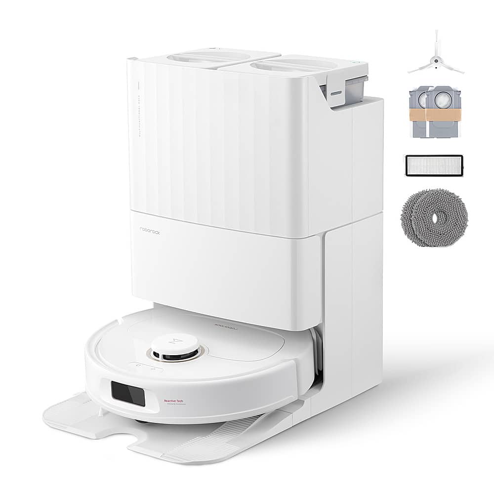 Roborock - Qrevo Pro Robô aspirador e esfregão conectado por Wi-Fi - Branco-ROBOROCK QREVO PRO