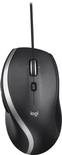 Logitech - M500s Advanced Wired Laser Mouse with Hyper-fast Scrolling - Black