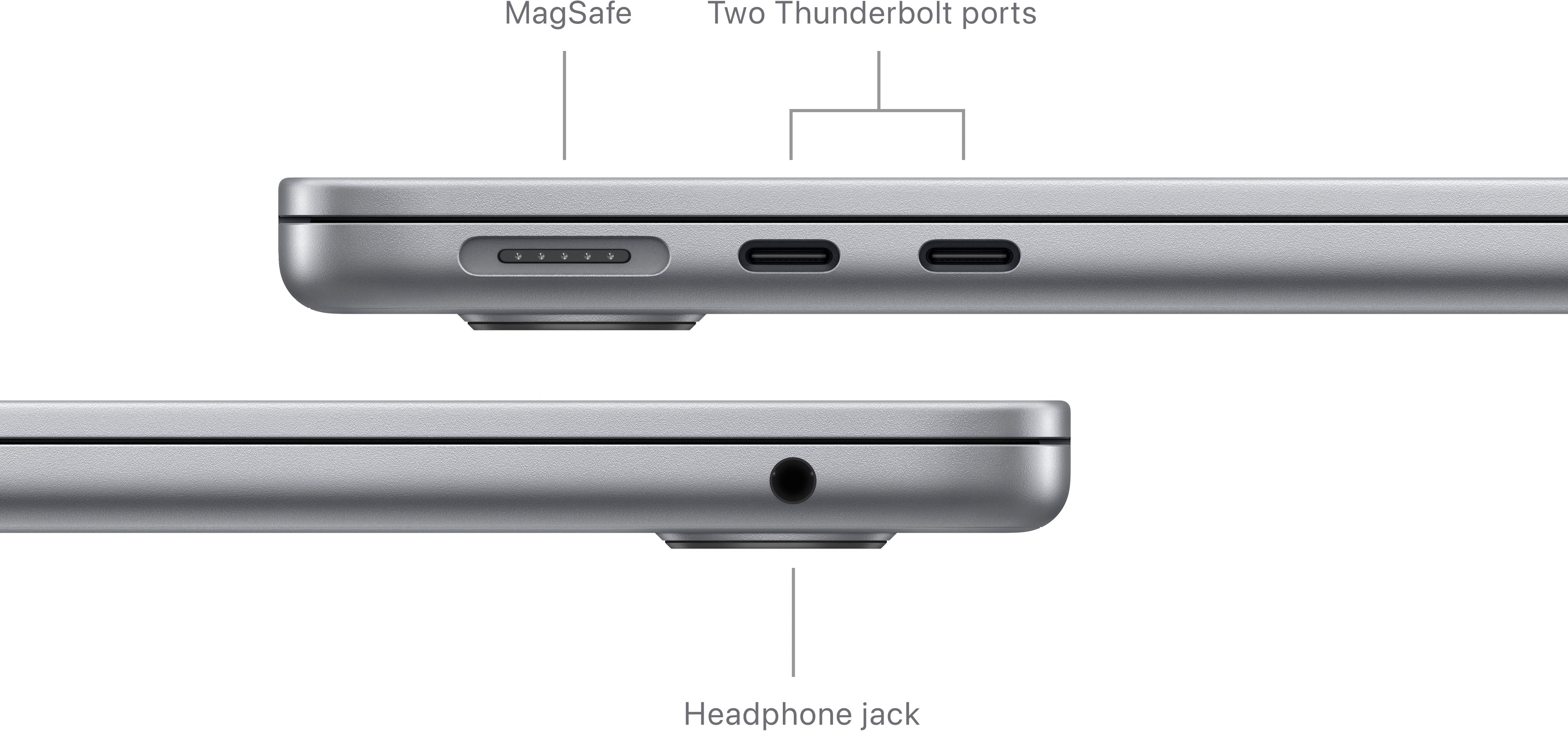 MacBook Air 13-" Laptop - Apple M3 chip - 8GB Memória - 256GB SSD (Lançamento ) - Cinza Espacial