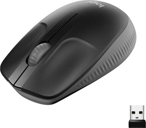 Logitech - M190 Wireless Optical Ambidextrous Mouse - Charcoal