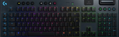 Logitech - G915 LIGHTSPEED Full-size Wireless Mechanical GL Linear Switch Gaming Keyboard with RGB Backlighting - Black