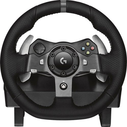 Logitech - G920 Driving Force Racing Wheel and Pedals for Xbox Series X|S, Xbox One, PC - Black