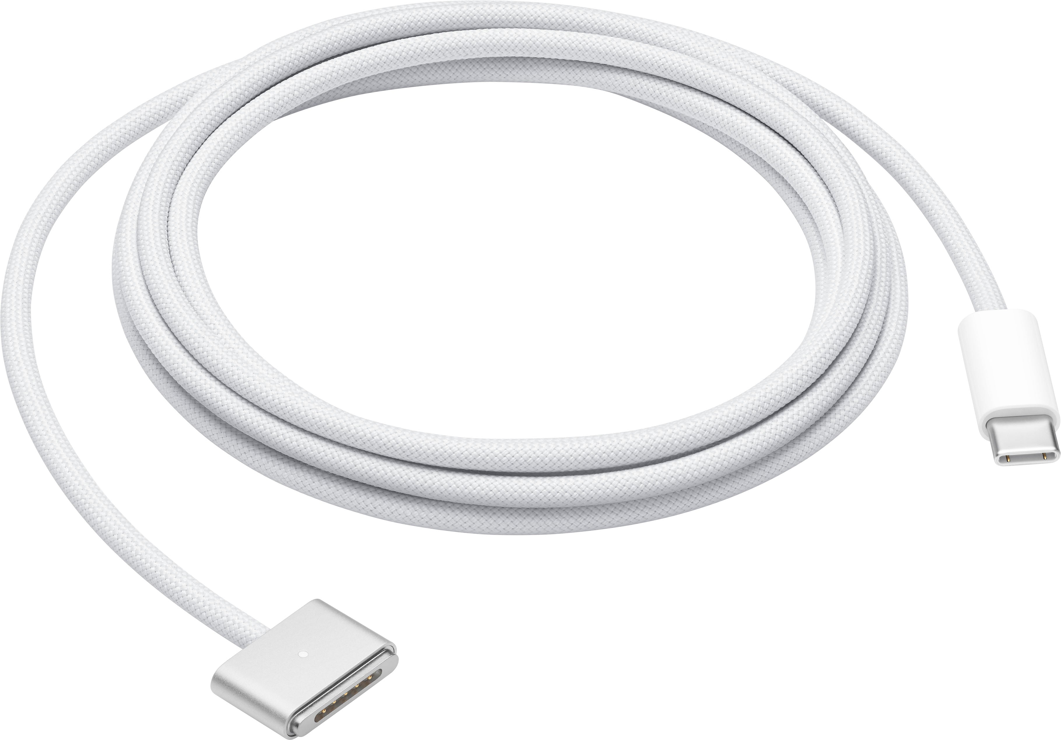 Apple - 6.6' (2M) USB-C to MagSafe 3 Charging cabo for MacBook Pro - Branco