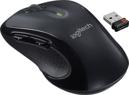 Logitech - M510 Wireless Optical Ambidextrous Mouse - Silver/Black