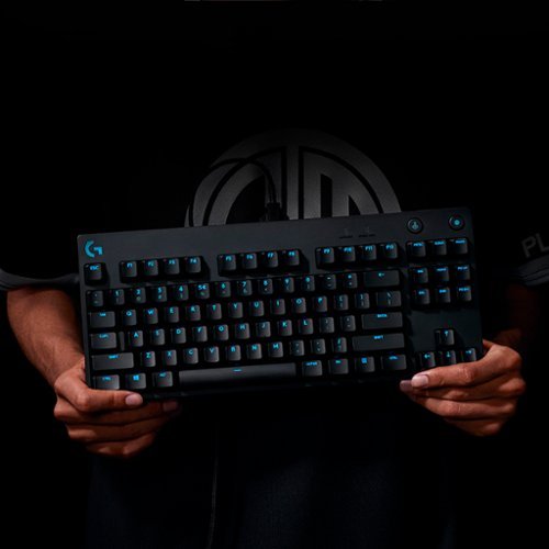 Logitech - G PRO TKL Wired Mechanical GX Blue Clicky Switch Gaming Keyboard with RGB Backlighting - Black