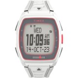 Timex - Relógio unissex IRONMAN T300 42 mm - pulseira branca com mostrador digital, caixa branca - branco-TW5M62500JT