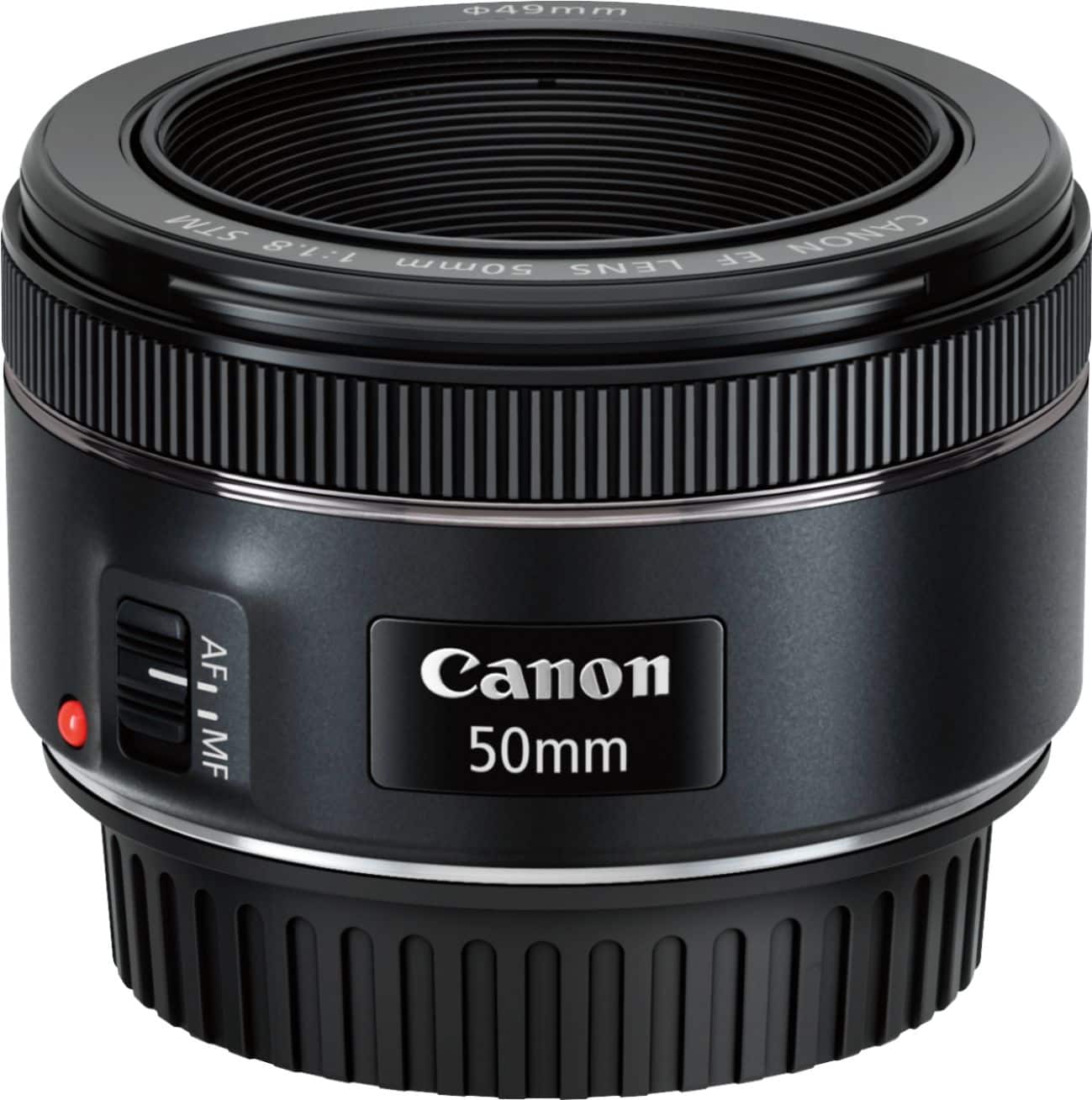 Canon - Lente principal padrão EF50mm F1.8 STM para câmeras EOS DSLR - Preto-0570C002