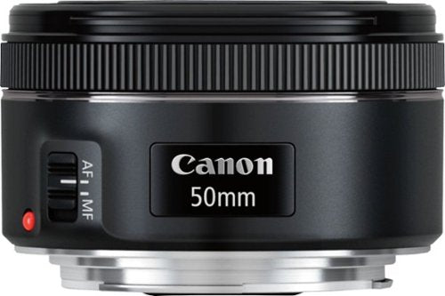 Canon - Lente principal padrão EF50mm F1.8 STM para câmeras EOS DSLR - Preto-0570C002