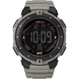 Timex - Relógio masculino UFC Rumble 50 mm - Tan Strap Digital Dial Caixa preta - Tan-TW5M59700JT