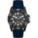 Timex - Relógio masculino Main Street 42 mm - Pulseira azul com mostrador preto e caixa preta - Azul-TW5M611009J
