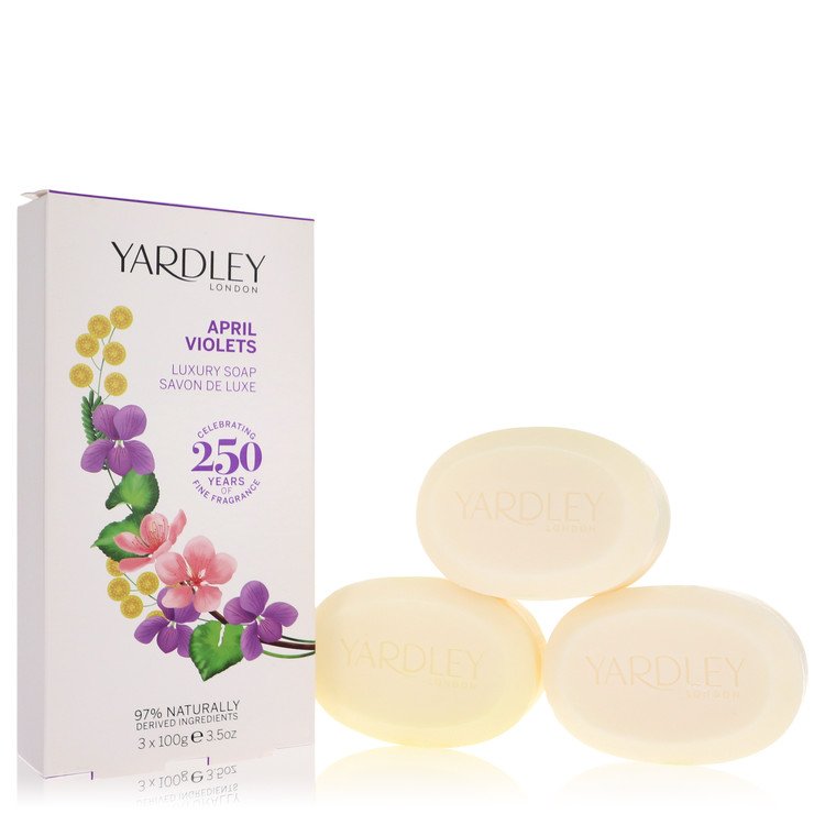 Sabonete Feminino Perfumado April Violets By Yardley London x 103 Grs