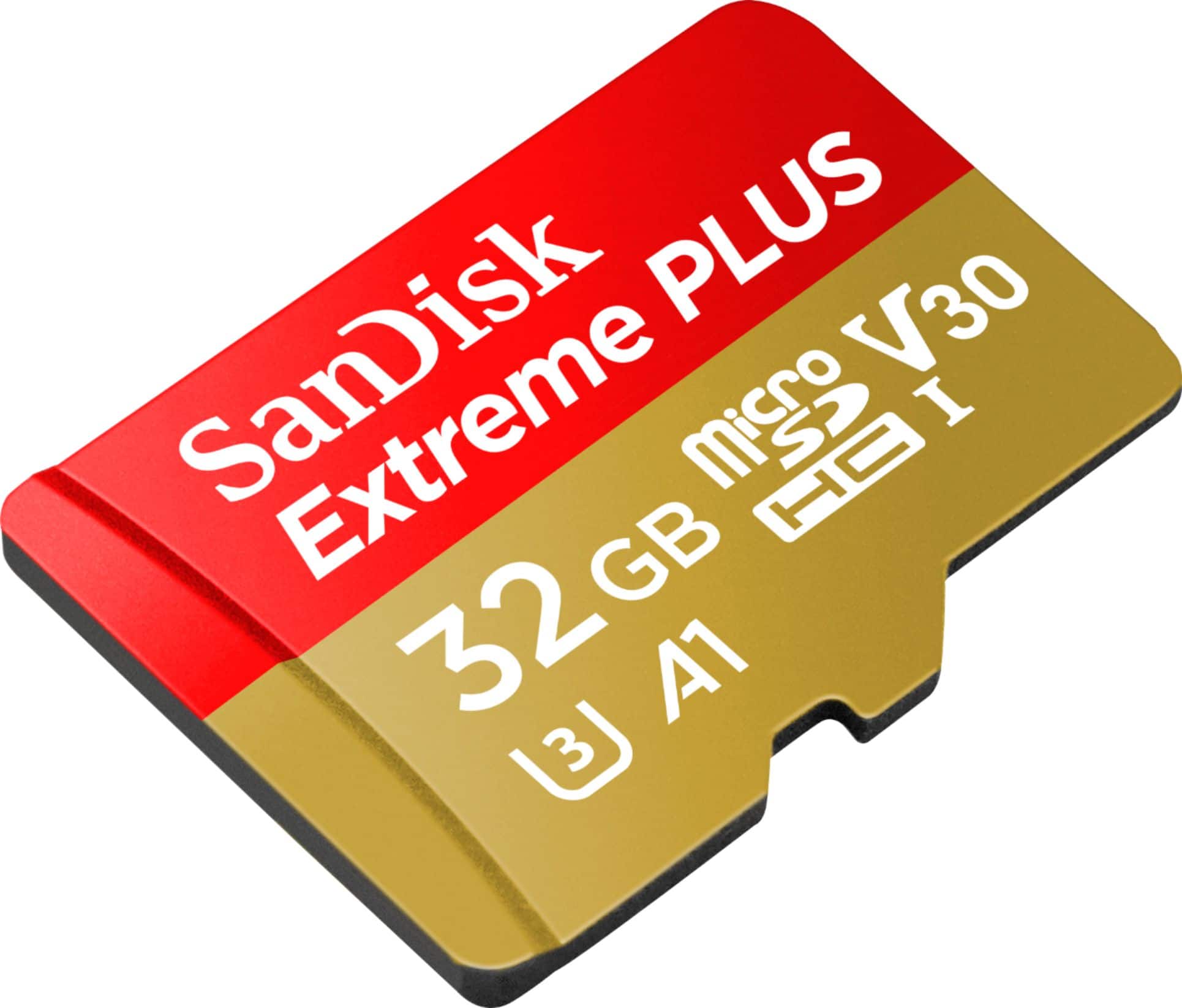 SanDisk - Cartão de memória microSDHC UHS-I Extreme PLUS 32GB-SDSQXWG-032G-ANCMA