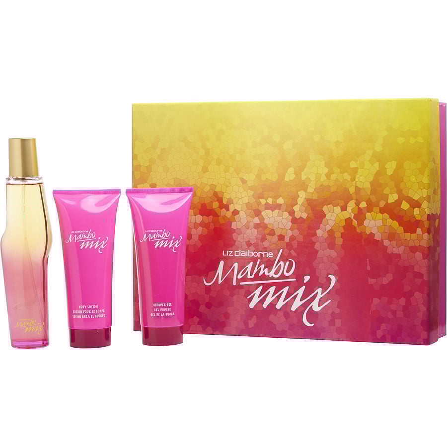 Perfume Feminino Liz Claiborne Mambo Mix EDP Spray 100 Ml&Loção Corporal Gel Banho