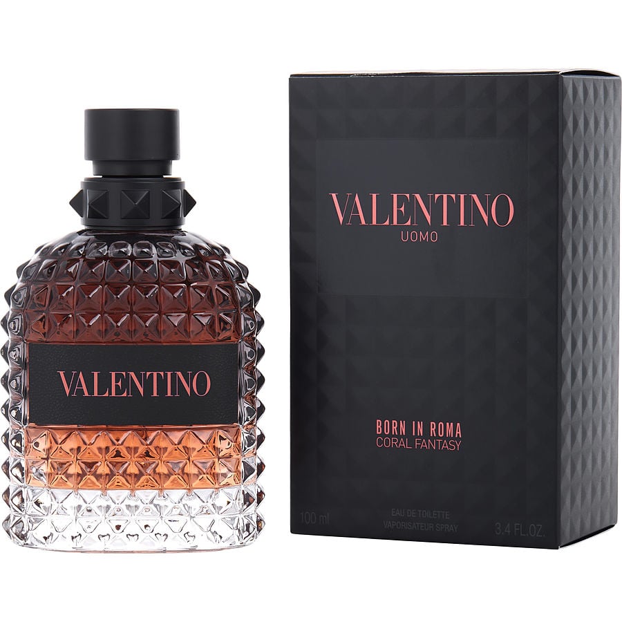 Perfume Masculino Valentino Uomo Born In Roma Coral Fantasy Edt Spray 100 Ml