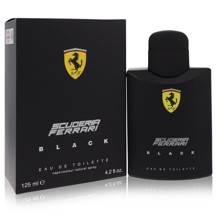 Perfume Masculino Scuderia Black Ferrari 125 ML Eau De Toilette