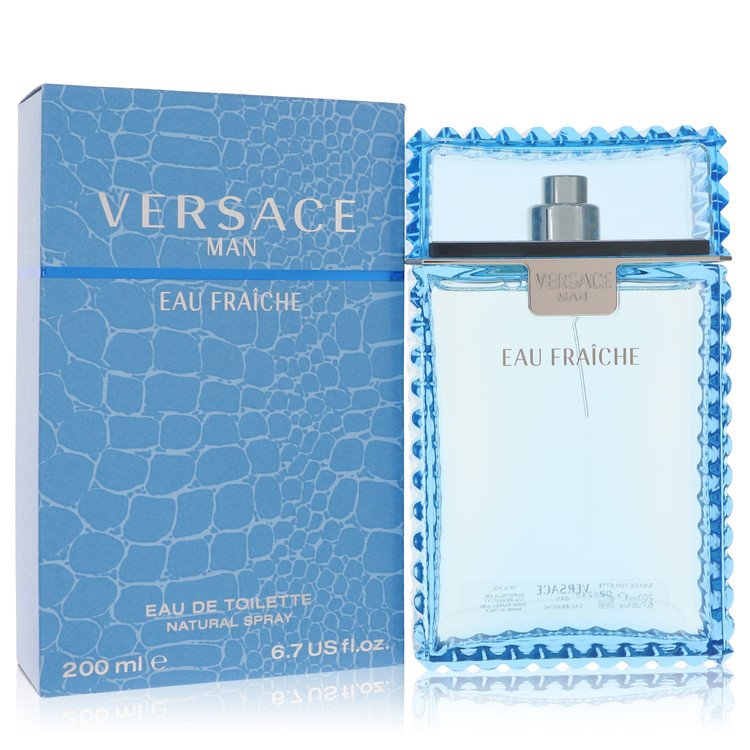 Perfume Masculino Man (Blue) Versace 200 ML Fraiche Eau De Toilette