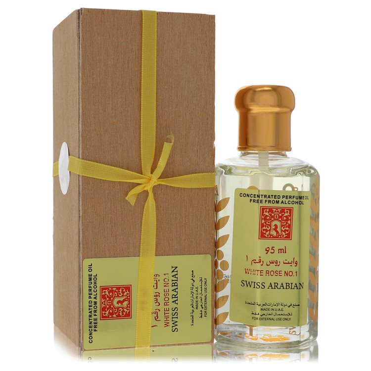 Perfume Feminino White Rose No 1 Swiss Arabian 94 ML Óleo de perfume concentrado sem álcool