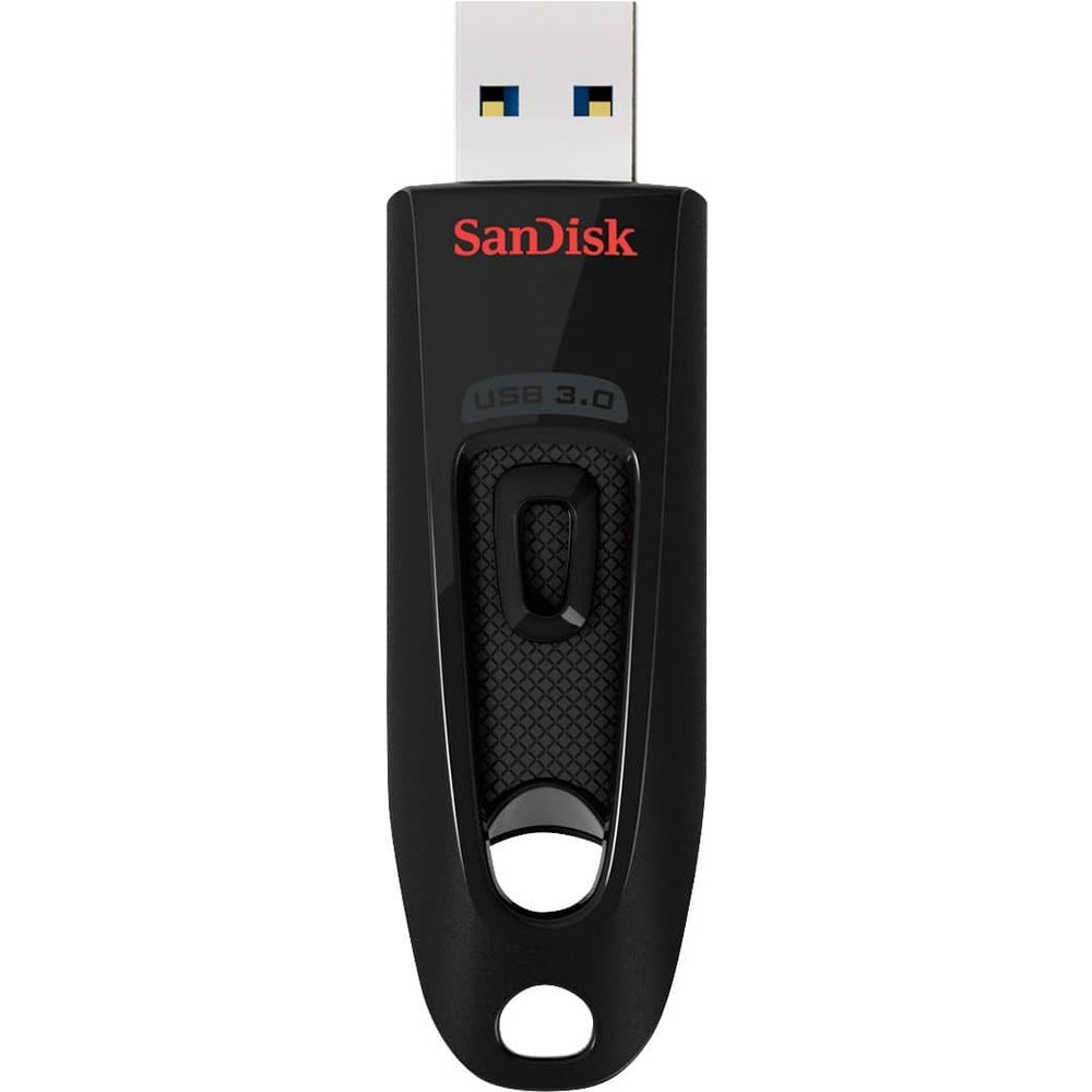 Pen Drive SanDisk - Unidade Flash Ultra 128GB USB 3.0 - Preto-SDCZ48-128G-A46